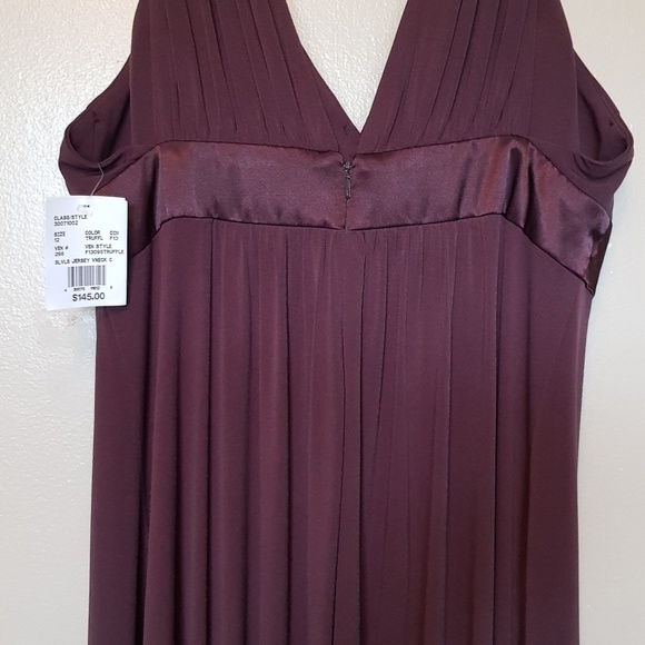 BRIDAL JERSEY V NECK DRESS W/NWT SIZE 12 (001) - Picture 5 of 5
